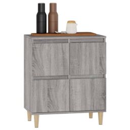 Berkfield Home Sideboard Grey Sonoma 60x35x70 cm Engineered Wood - Size: 60 x 35 x 70 cm - thumbnail 4