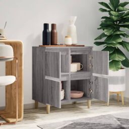 Berkfield Home Sideboard Grey Sonoma 60x35x70 cm Engineered Wood - Size: 60 x 35 x 70 cm - thumbnail 3