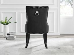 FurnitureboxUK Giovani 4 Grey Dining Table & 4 Belgravia Black Leg Chairs - thumbnail 5