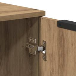 Berkfield Home Sideboard Artisian Oak 60x30x70 cm Engineered Wood in Brown - Size: 60 x 30 x 70 cm - thumbnail 8