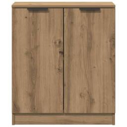 Berkfield Home Sideboard Artisian Oak 60x30x70 cm Engineered Wood in Brown - Size: 60 x 30 x 70 cm - thumbnail 4