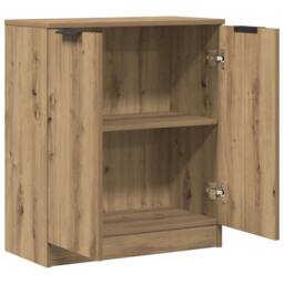 Berkfield Home Sideboard Artisian Oak 60x30x70 cm Engineered Wood in Brown - Size: 60 x 30 x 70 cm - thumbnail 5
