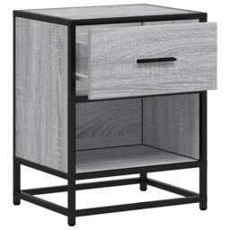 Berkfield Home Decorative Bedside Cabinets 2 pcs Grey Sonoma 40x31x50 cm Enginee - Size: 40 x 31 x 50 cm - thumbnail 9