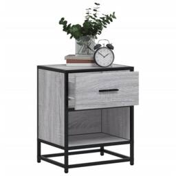 Berkfield Home Decorative Bedside Cabinets 2 pcs Grey Sonoma 40x31x50 cm Enginee - Size: 40 x 31 x 50 cm - thumbnail 4