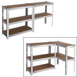 House of Home Garage Racking 5 Tier Shelving Unit Boltless Heavy Duty Metal Shelf Shed Storage Silver - thumbnail 5