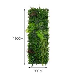 Monstershop Alina Artificial Wall Tile - 50cm x 150cm in Green - Size: 50 cm x 150 cm - thumbnail 5