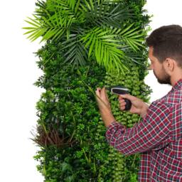 Monstershop Alina Artificial Wall Tile - 50cm x 150cm in Green - Size: 50 cm x 150 cm - thumbnail 3