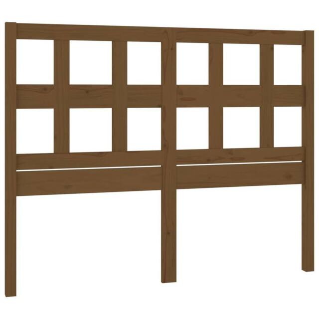 Berkfield Home Bed Headboard Honey Brown 125.5x4x100 cm Solid Wood Pine - image 1