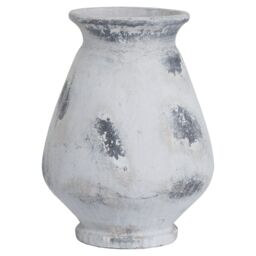 Love Lace Naxos Large Antique White Vase in Stone