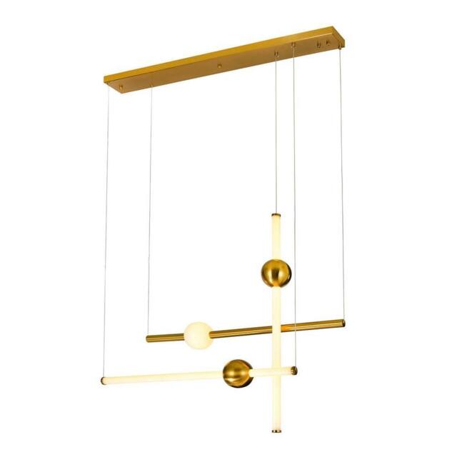 Netlighting Modern LED Hanging Pendant Copper Warm White 3000K in Gold