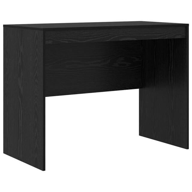 Berkfield Home Writing Desk Black oak Engineered wood 100 x 50 x 76 cm Durable - image 1