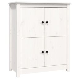 Berkfield Home Sideboard White 83x41.5x100 cm Solid Wood Pine - thumbnail 2