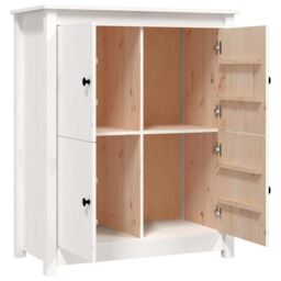 Berkfield Home Sideboard White 83x41.5x100 cm Solid Wood Pine - thumbnail 6