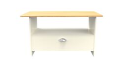Ready Assembled 2 U Albert Bottom Drawer Coffee Table (Ready Assembled) in Cream - Size: Medium - thumbnail 2