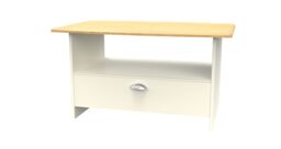 Ready Assembled 2 U Albert Bottom Drawer Coffee Table (Ready Assembled) in Cream - Size: Medium - thumbnail 3