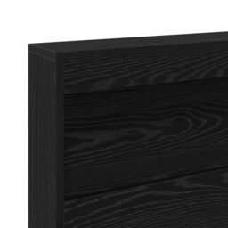 Berkfield Home Storage Headboard with Shelf Black oak 180 cm Engineered wood - thumbnail 8