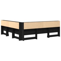 Berkfield Home Storage Headboard with Shelf Black oak 180 cm Engineered wood - thumbnail 7