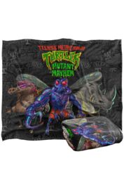 Teenage Mutant Ninja Turtles : Mutant Mayhem Mutant Baddies & Patches Silky Touch Super Soft Throw Blanket 152 X 127 cm in White - thumbnail 2