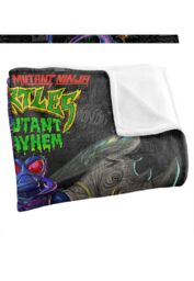 Teenage Mutant Ninja Turtles : Mutant Mayhem Mutant Baddies & Patches Silky Touch Super Soft Throw Blanket 152 X 127 cm in White - thumbnail 3