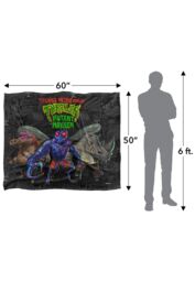 Teenage Mutant Ninja Turtles : Mutant Mayhem Mutant Baddies & Patches Silky Touch Super Soft Throw Blanket 152 X 127 cm in White - thumbnail 5