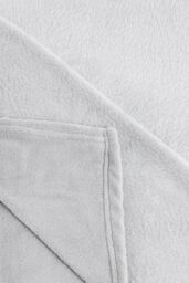 BHS Microfleece Throw in Silver - Size: 140 cm x 180 cm - thumbnail 3
