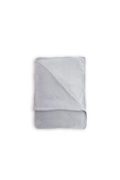 BHS Microfleece Throw in Silver - Size: 140 cm x 180 cm - thumbnail 2
