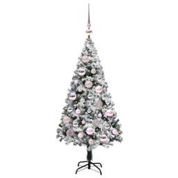 Berkfield Home Artificial Christmas Tree with 150 LEDs with Stand Green 120 cm - thumbnail 3