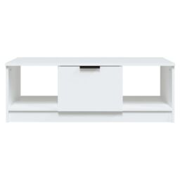 Berkfield Home Coffee Table White 102x50x36 cm Engineered Wood - Size: 102 x 50 x 36 cm - thumbnail 3