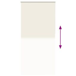 Berkfield Home Roller Blind Blackout Off-White 110x230 cm Fabric Width 105.7 cm Polyester in White - thumbnail 5