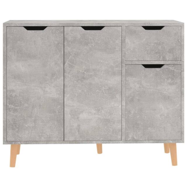 Berkfield Home Sideboard Concrete Grey 90x30x72 cm Engineered Wood - Size: 90 x 30 x 72 cm - image 1
