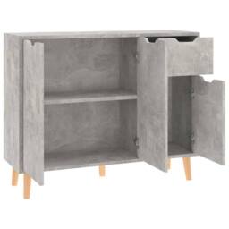 Berkfield Home Sideboard Concrete Grey 90x30x72 cm Engineered Wood - Size: 90 x 30 x 72 cm - thumbnail 6