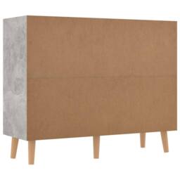 Berkfield Home Sideboard Concrete Grey 90x30x72 cm Engineered Wood - Size: 90 x 30 x 72 cm - thumbnail 5