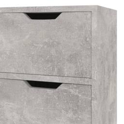 Berkfield Home Sideboard Concrete Grey 90x30x72 cm Engineered Wood - Size: 90 x 30 x 72 cm - thumbnail 7