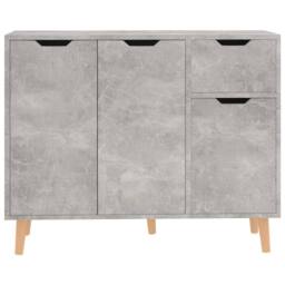 Berkfield Home Sideboard Concrete Grey 90x30x72 cm Engineered Wood - Size: 90 x 30 x 72 cm - thumbnail 1