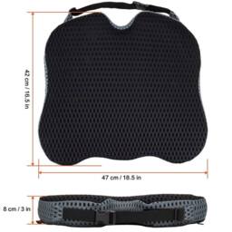 SPETLEK Car Wedge Seat Cushion Pillow Memory Foam in Black - Size: 100 cm x 190 cm - thumbnail 3