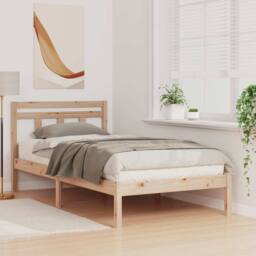 Berkfield Home Traditional Brown 90 x 190 cm Solid pine wood in Light Brown - thumbnail 4