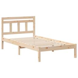 Berkfield Home Traditional Brown 90 x 190 cm Solid pine wood in Light Brown - thumbnail 3