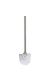 Showerdrape Satin Finish Replacement Toilet Brush & Handle in Silver