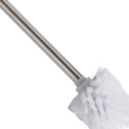 Showerdrape Satin Finish Replacement Toilet Brush & Handle in Silver - thumbnail 2