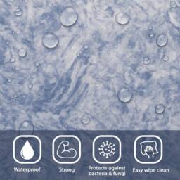 Rest Relax Visco Therapy 19cm Waterproof Sprung Mattress for Enhanced Support in Blue - Size: Small Double - thumbnail 4