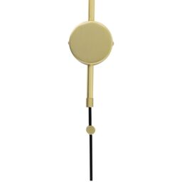 First Choice Lighting Victoria - Satin Brass Plug in Wall Light with Frosted Glass Shade in Gold - thumbnail 4