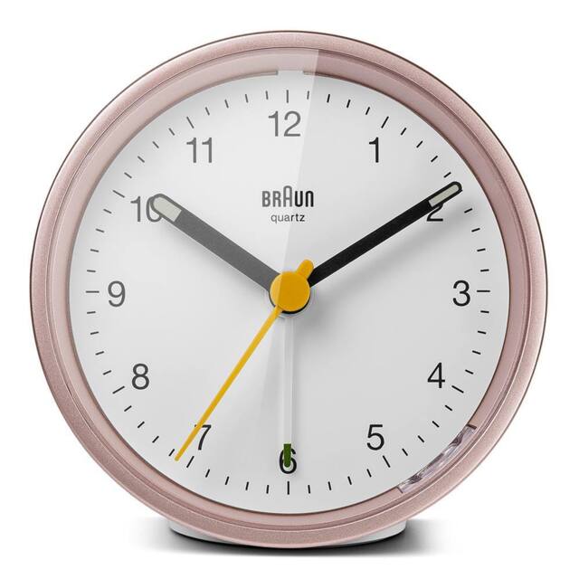 Braun Classic Analogue Alarm Clock in Rose Gold - image 1
