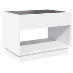 Berkfield Home Coffee Table with Infinity LED White 70x50x50 cm - Size: 70 x 50 x 50 cm - thumbnail 8