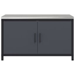 Berkfield Home Kitchen Storage Cabinet with Shelf with Storage with Door Anthracite Steel - thumbnail 6