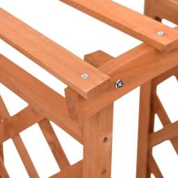 Berkfield Home Trellis Planter with Arch 49x39x117 cm Firwood in Brown - Size: 49 x 39 x 117 cm - thumbnail 4