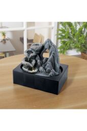 Living and Home Tabletop Waterfall Fountain with LED Lighting in Stone - thumbnail 2