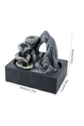 Living and Home Tabletop Waterfall Fountain with LED Lighting in Stone - thumbnail 9