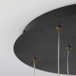 NIVOR Modern Dimmable 9-Light High LED Ceiling Chandeliers Pendant Staircase in Black - thumbnail 9