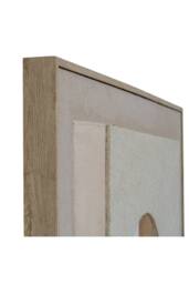 KDMD Portina Linen Textured Canvas Wall Art in Frame - Elegant & Neutral in Brown - thumbnail 4