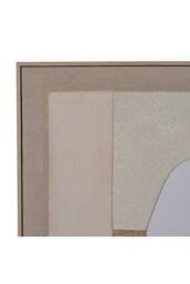 KDMD Portina Linen Textured Canvas Wall Art in Frame - Elegant & Neutral in Brown - thumbnail 2